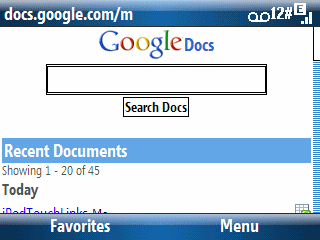 Google Docs Mobile