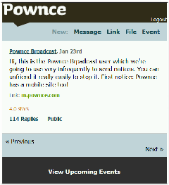 Pownce Mobile