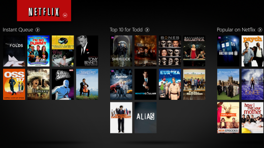 Netflix for Windows RT