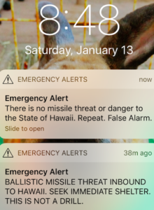 Hawaii missile warning 20180113